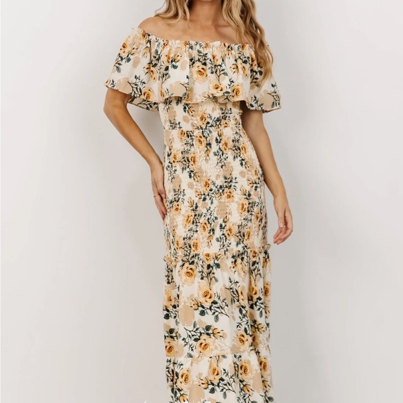 Baltic Born Dresses & Skirts - Baltic Born Floral Ruffle Maxi Dress